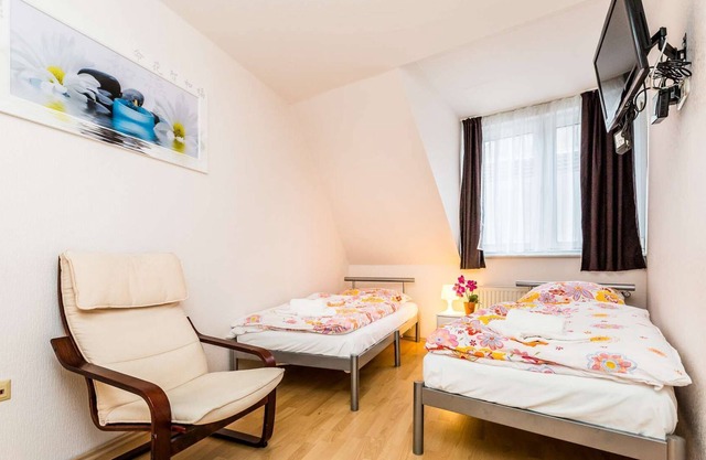 Apartment 2nd floor (W2) - 2x bedrooms - 4x single beds - terrace