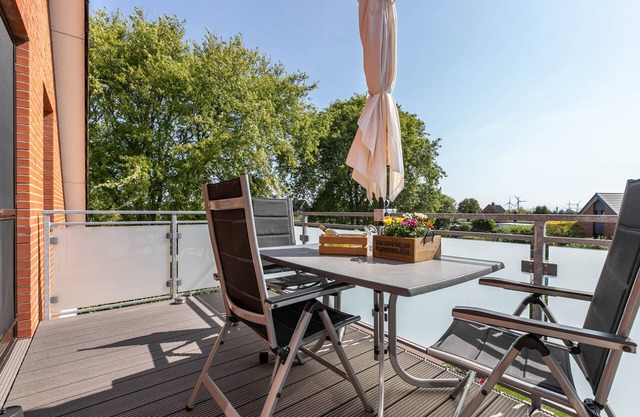 Apartment 'Ferienwohnung Mühlenweide' with Shared Terrace, Wi-Fi and Air Conditioning