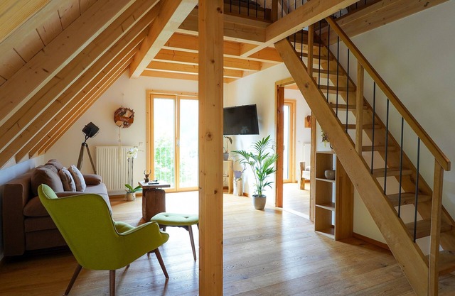 Apartment 'Heimatglück 2, Maisonette, 76qm' with Shared Terrace, Balcony and Wi-Fi