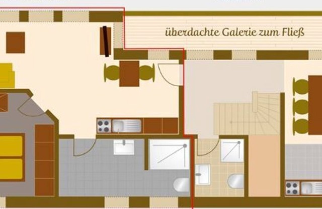 Apartment Heuboden - Spreewaldscheune am Fließ-Ferienwohnungen am Wasser in Burg