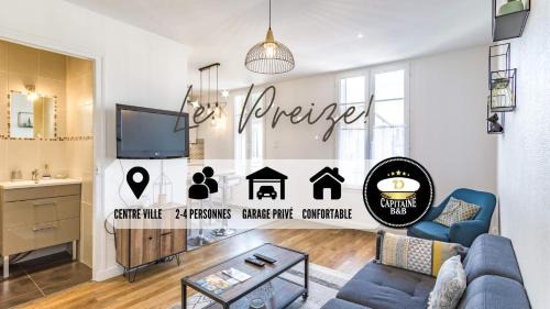 Appartement "Le Preize" - Centre ville - Garage privé