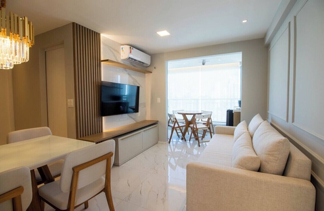 Apto confortável com WI-FI e churrasqueira