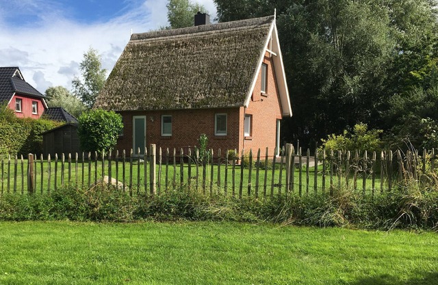 Baltic holidays in high-quality thatched roof house