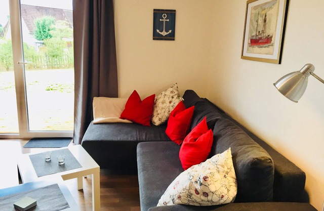 barrier-free apartment 'BERT' * 2 bedrooms * 2 bathrooms * fireplace * terrace with garden