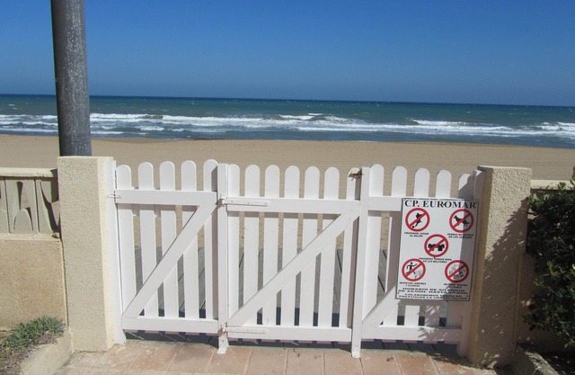 Beach front line ground floor apartment