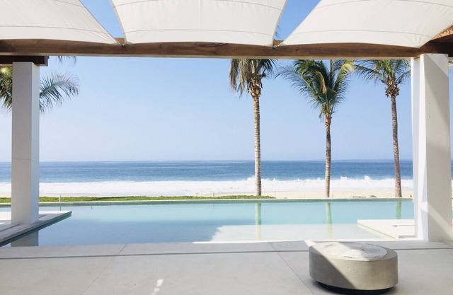 Beach Front Puerto Escondido Villa, with 4 primary bedrooms and private pool