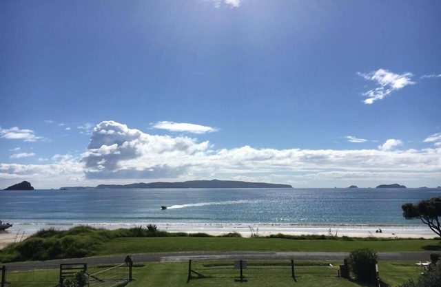 Beach front with stunning views of Opito Bay