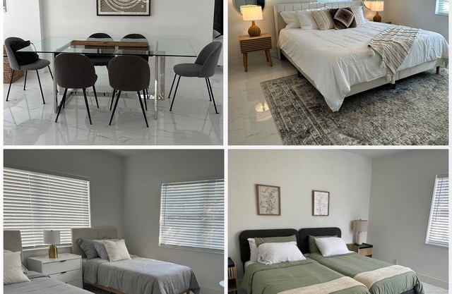 Beach Retreat – 2 Homes in 1, Sleeps 10, Steps from Hollywood Blvd & the Beach