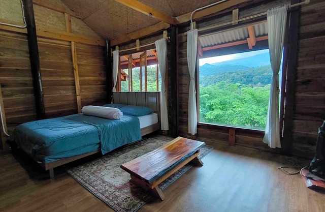 Beautiful wooden Homestay in Karen Village, at Doi Inthanon Park.
