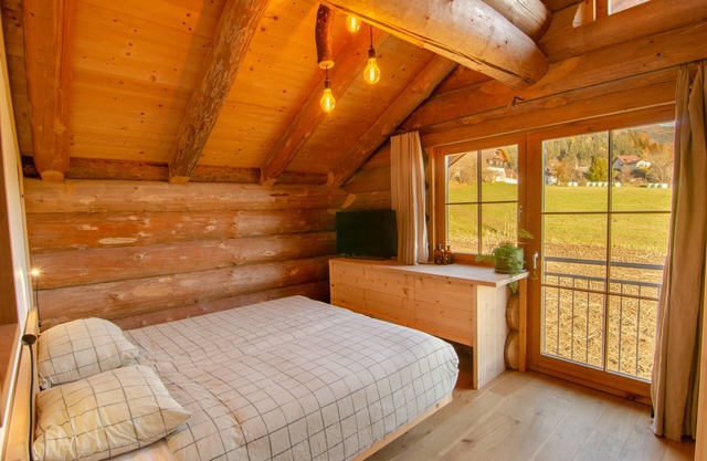 Beautiful wooden house with mountain views