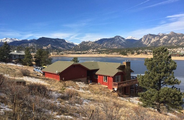 BEST VIEW in Estes Park! 2nd of 2 adjacent STUNNING cabins on Lake Estes #3449