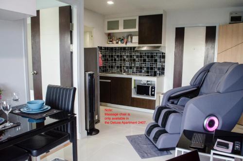 Blue and green Farang homes