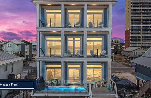 Blue Diamond by Kaiser, Beach Front Luxury Home with Swim Spa, Outdoor Bar, & Grill