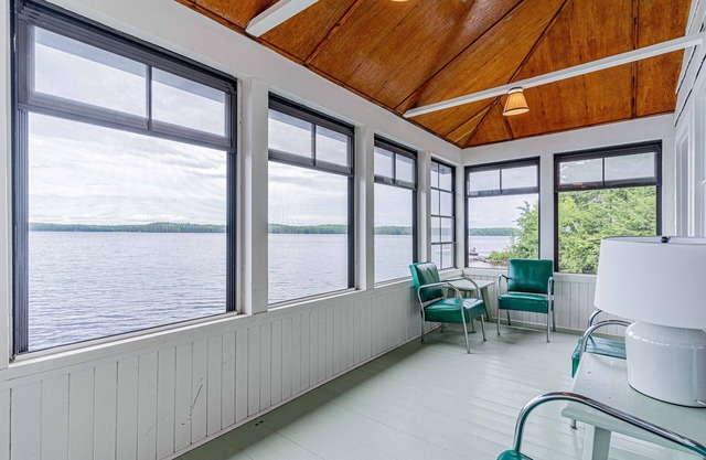 Boat House on Lake Catchacoma With Two Docks, Sun Porch and Sleeps 8