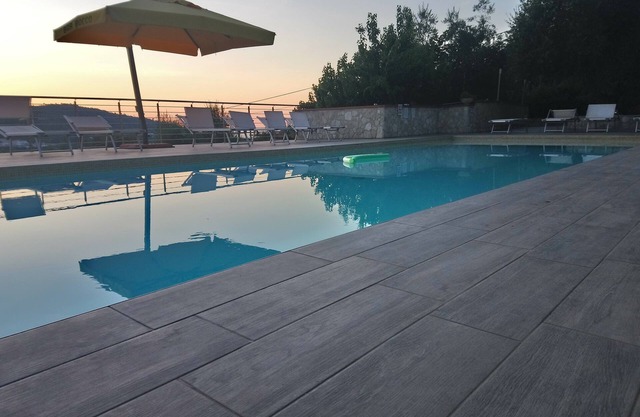 Brand new three-room apartment with veranda, pool and climate