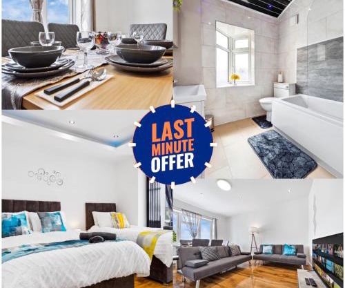 Bright 4BR 2BA Gem in Wembley Harrow - Sleeps 8