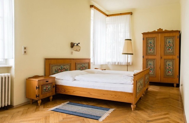 Bright vacation apartment on the farm, surrounded by meadows and gardens