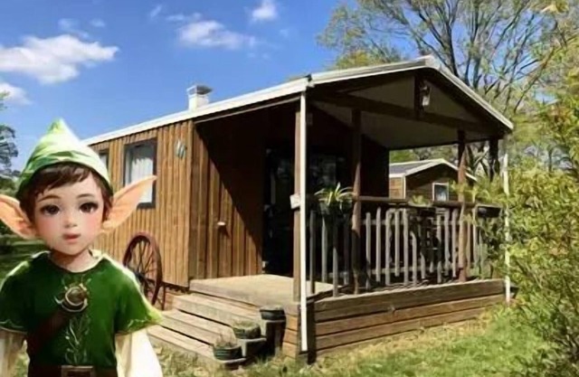 Camping Ecologique le Lac O Fées * - MORGANE ou ANA ou CASSANDRE Mobil-home Confort 31m² - 2 chambres sur parcelle >100m2 4 personnes