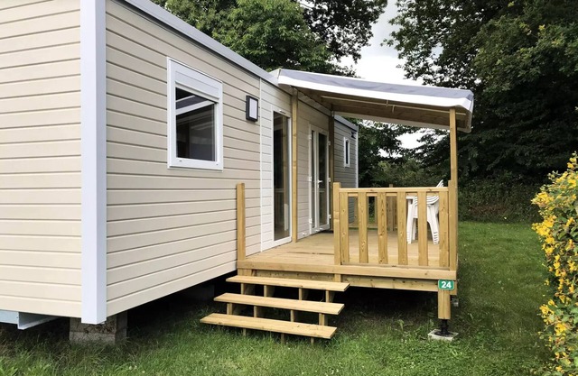 Camping Entre Terre et Mer * - Privilege mobile home (3 bedrooms) 6 people