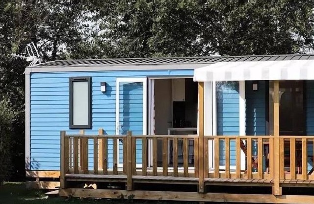 Camping L'Escapade * - Mobile home Pacific 25m2 (2 bedrooms) + covered terrace 4 people
