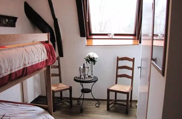 Campsite Le Clos de Banes * - Double Room with Bunk Beds