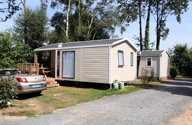 Campsite Le Clos de Balleroy * - Mobil home Malaga 2 bedrooms - 23 m2 + integrated terrace of 8 m2 4 people