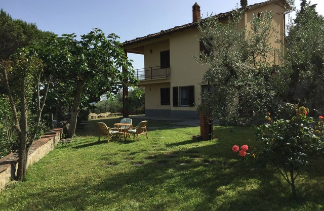 Casa di Vittoria immersed in the heart of the Tuscan countryside surrounded by olive groves