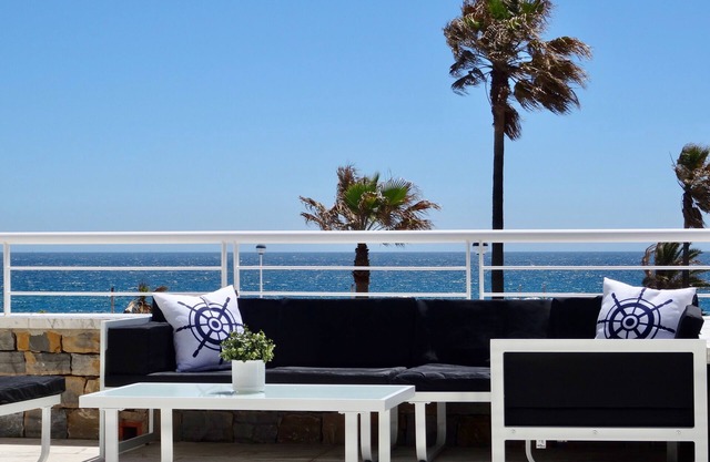 CASARES DEL MAR. Superb first line apartment.Large terrace sea view