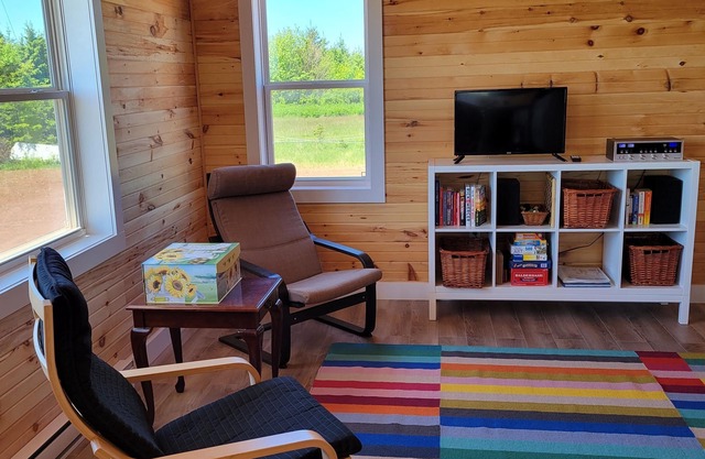 Centrally located brand new cottage in PEI overlooking Darnley Basin. Sleeps 4-6