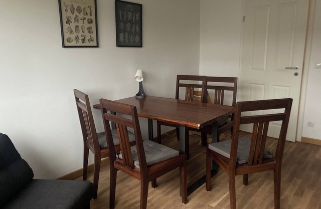 Centrally located, small apartment with kitchen and shower room