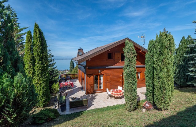 Chalet Panoramique Avec Sauna Avec vue sur le LAC Leman et Montagnes