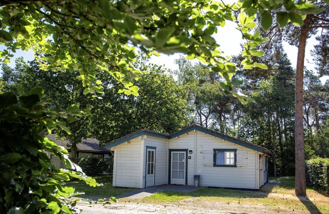 Chalet with terrace near a recreational lake