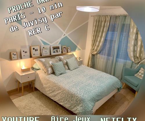 Chambre Suite Cosy - Paris Sud et Proche Orly - Service Parking
