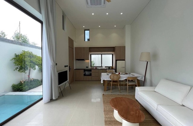 Charming 2-bedroom pool villa with AC, WiFi in tranquil Thalang