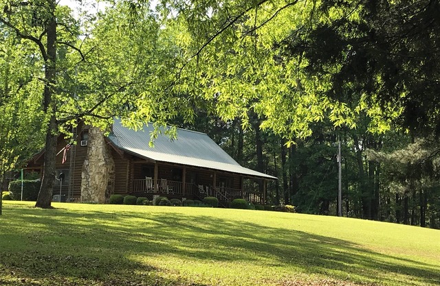 Charming Cabin on 50 Wooded Acres with Pond & Pool. Great for families & friends