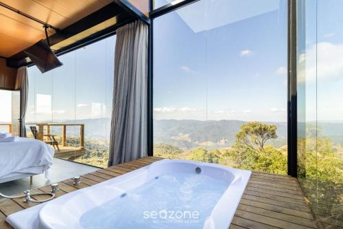 Charmoso chalé com lareira e hidro! VST044