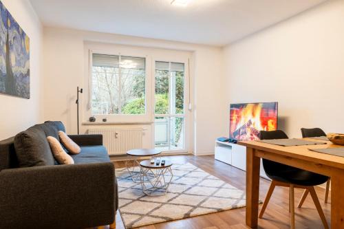Cityapartment mit großem Balkon am Stadtpark- DisneyPlus und 300mbs Internet