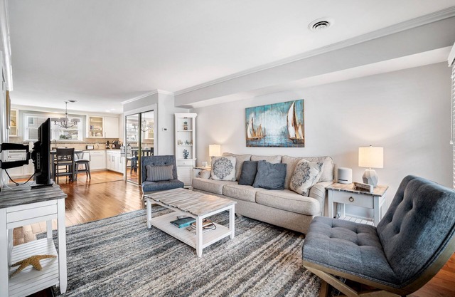 Condo across from beautiful beach with Pool!nTwo Floors!