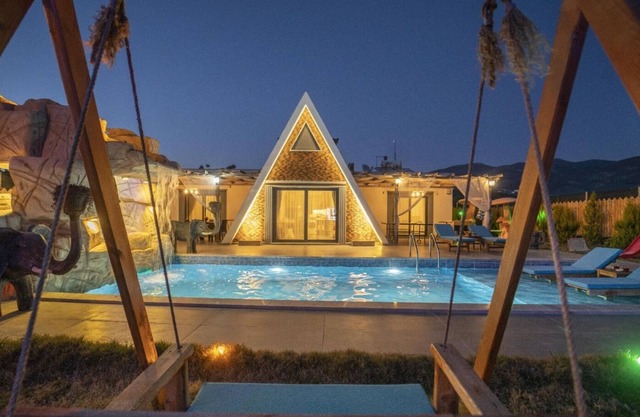 conservative villa with large garden and kids playing area