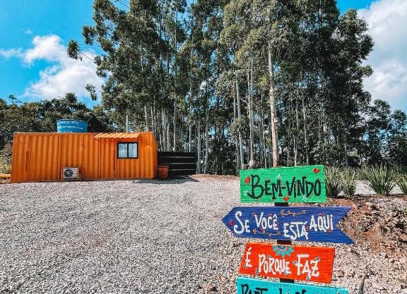 Container ABOBORA na natureza da Serra Gaúcha