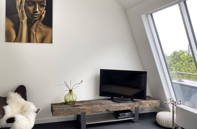 cool city loft with a beautiful view over the Maas