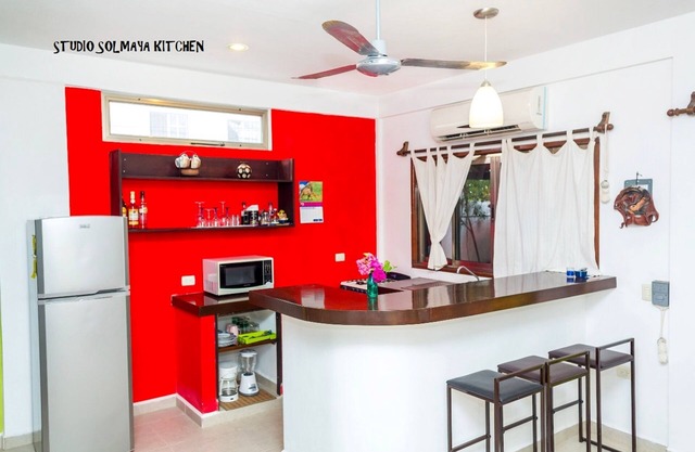 Cozumel, Mexico. Studio Sol Maya. Close to beaches, shopping, diving & dining.