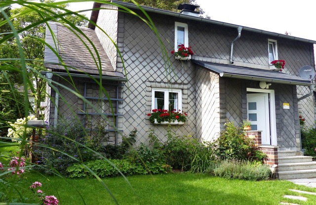 cozy cottage with garden in the Fichtelgebirge.