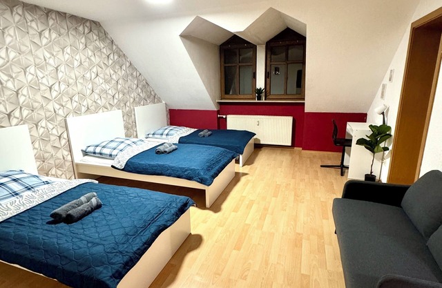 Cozy family apartment in Roth also suitable for employees