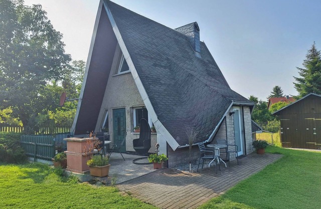 Cozy Finnish cabin with fireplace in the Harz
