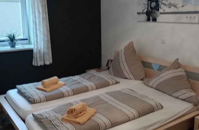 Cozy vacation apartment terrace with a view of the white Main