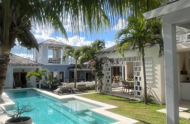 Crown Affair: Village Compound on Charming Lane with 40' Pool & Sunset Views