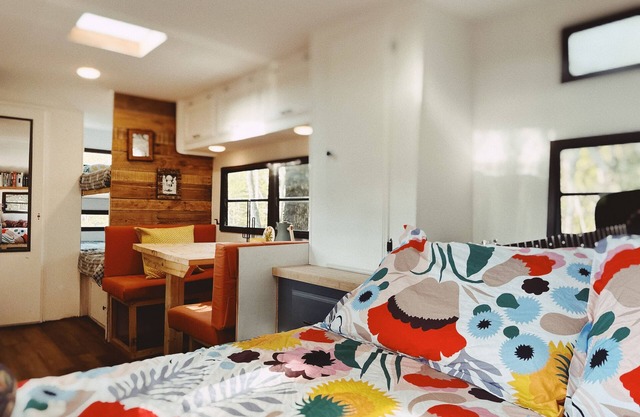 Cutesy Camper in the Woods