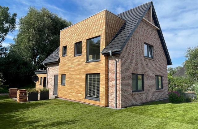 Deichkoje12 direkt am Eiderdeich, nur 7 km bis zur Nordsee und 20 Min. bis Sankt Peter Ording