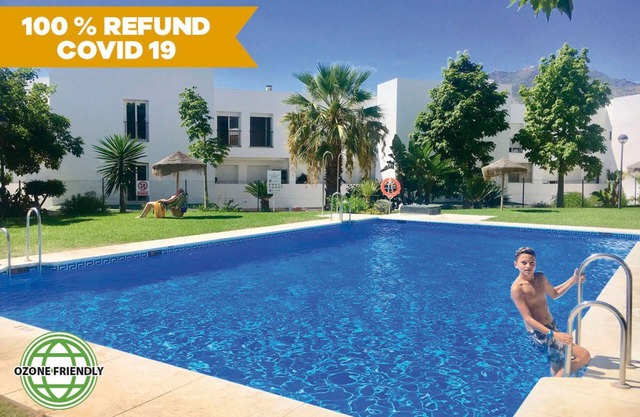 Disinfected Casa CLAUDIA: luxurious, 3 bedrooms, 4 pools, WIFI, AC, beach close